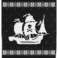 thumbnail image 4 of Old Glory Mens Big Pirate Ship Ugly Christmas Sweater Long Sleeve T Shirt, 4 of 6