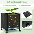 thumbnail image 3 of Patiojoy et of 2 Raised Garden Bed on Wheels with Climbing Trellis Self-Watering Planter Box with 3 Heights & Detachable PE-Coated Metal Tubes, 3 of 8