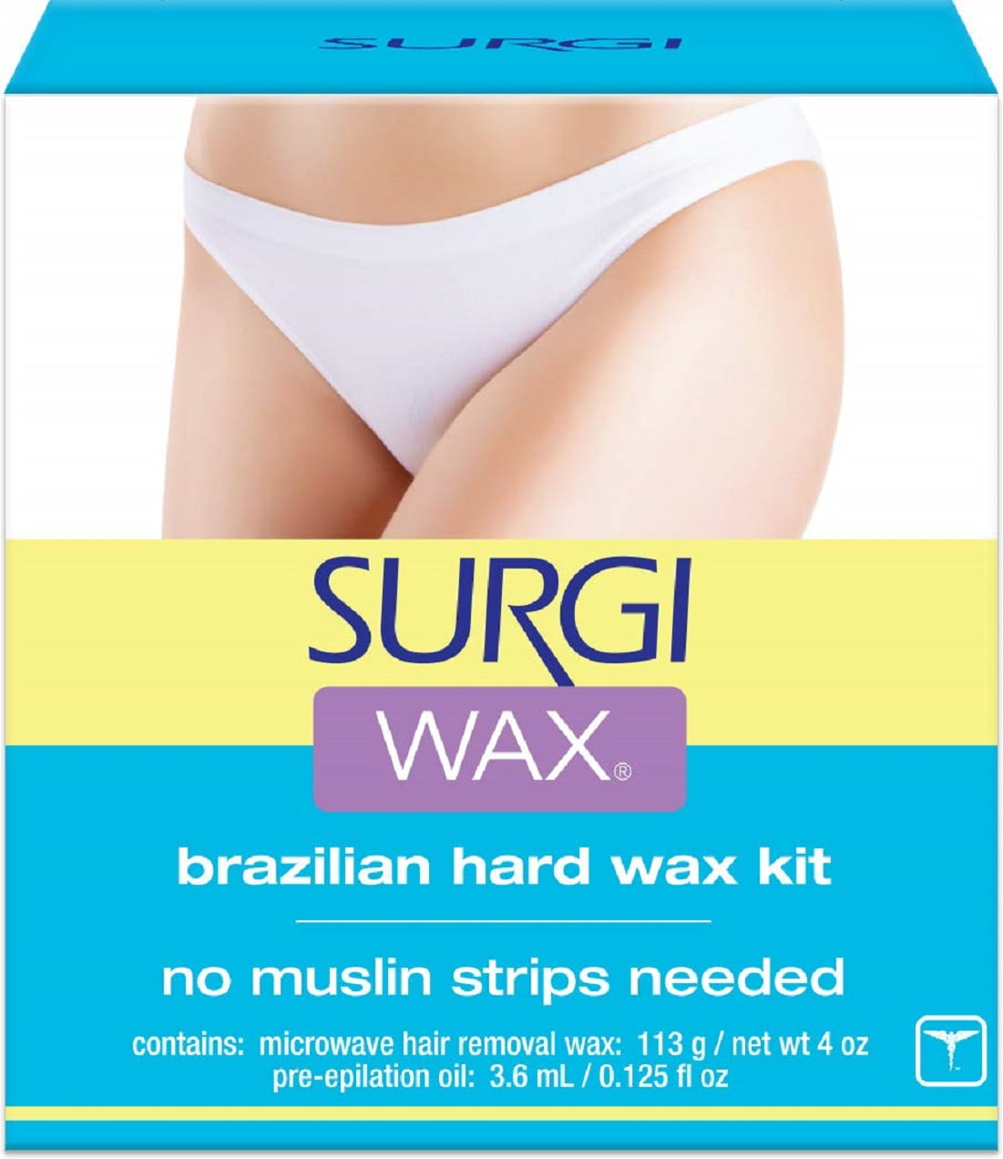 Surgi Hard Wax Microwaveable Compact Face Chin Body & Private Parts