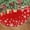 Colorful088, variant on Red Christmas Tree Skirt 30 Inch with White Snowflakes Classic Farmhouse Christmas Tree Mat Small for New Year Xmas Holiday Party Decorations Home Yard Indoor Outdoor Ornaments