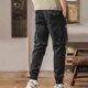 thumbnail image 4 of Pantalones largos para hombre, cintura elástica, transpirables, cómodos, suaves, informales, de playa, de poliéster, 4 of 4