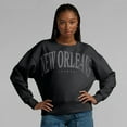 thumbnail image 4 of Women's Fanatics  Black New Orleans Saints Elements Pullover Sweatshirt, 4 of 7