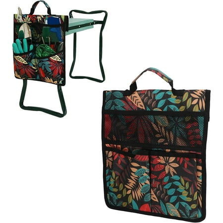 

Garden Tool Storage Bag 600D Oxford Cloth Garden Tool Bag Foldable Portable Gardening Tote with Multiple Pockets for Outdoor Gardening(Red Leaves)