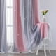 thumbnail image 3 of Cortina XiDi Rainbow Grey Pink de doble capa Blackout Star, 3 of 7