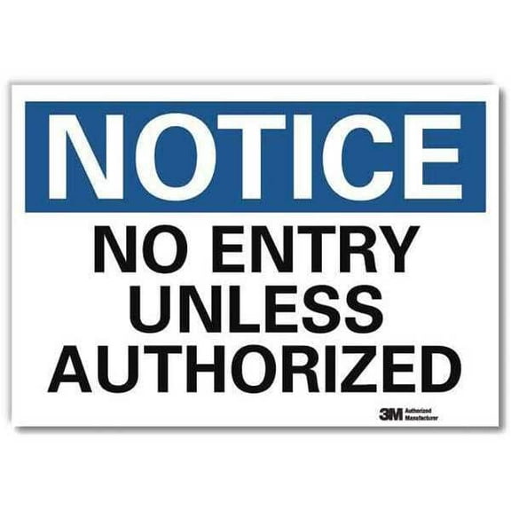 Lyle Notice Sign,5inx7in,Reflective Sheeting U5-1368-RD_7X5