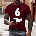 thumbnail image 1 of Tops para hombre, blusas y camisas de manga corta con cuello redondo para hombre, jersey informal con cuello redondo estampado para hombre, pantalones cortos deportivos para fitness, blusa de poliéste, 1 of 5