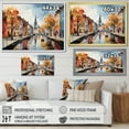 thumbnail image 4 of Designart "Promenade Along Denmark s Canals II" Cityscapes Wall Art Living Room, 4 of 5