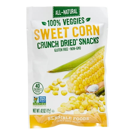 Sensible Foods Organic Sweet Corn Crunch Dried Snack, 0.42 Oz