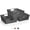 Gray, variant on Large Woven Storage Baskets – Mesh Hand-Woven Baskets for Organizing, Fabric Storage Bins for Linen Closet Organizer, Storage Baskets for Shelves and Home Organization