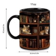thumbnail image 3 of PEONAVET Ceramic Cup 11oz Bookcase Coffee Cup, 3 of 6