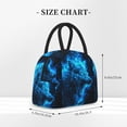 thumbnail image 3 of Haiem Blue Fire Wolf Printed Lunch Bag Women, Lunch Box Lunch Bag for Women, Small Leakproof Cute Lunch Tote Large Capacity Reusable Insulated Cooler Lunch Container, 3 of 6