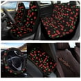 thumbnail image 2 of KUIFORTI Navajo Sunflower Premium Polyester Seat Covers for Cars Brown Cow Spots Front Seats and Rear Bench Covers Safety Belt Pads Car Armrest Cover Steering Wheel Covers Universal Fit,Set of 8, 2 of 5