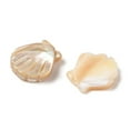 thumbnail image 2 of Natural Trochus Shell Carved Beads Shell Shape Seashell color 13x12x3mm Hole: 0.8mm, 2 of 3