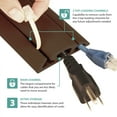 thumbnail image 5 of UT Wire 5 FT Cord Protector and Cover with 3-Channels, Brown, 5 of 7