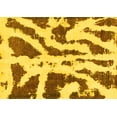 thumbnail image 1 of Ahgly Company Indoor Rectangle Abstract Yellow Modern Area Rugs, 2' x 4', 1 of 4