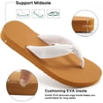 thumbnail image 5 of Ecetana Flip Flops for Women Comfort Yoga Mat Summer Beach Thong Sandals with Arch Support, 5 of 8