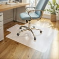 Clear PVC Office Desk Chair Mat for Hardwood Floor Protection and