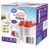 Great Value Lead Removal Pitcher Filters, 4 Count