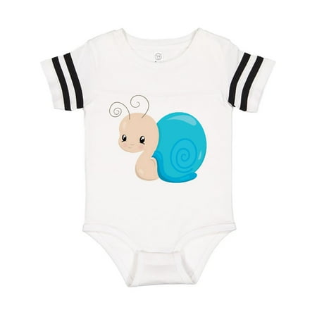 

Inktastic Adorable Blue Snail Gift Baby Boy or Baby Girl Bodysuit