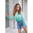 thumbnail image 3 of Arshiner Girls Crop Tops Kids Long Sleeve Pullover Sweatshirts Girls Cropped Crewneck Sweatshirt, 3 of 6