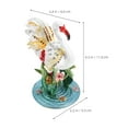 thumbnail image 2 of CTIRCHIU Hand Painted Vintage Flamingo Trinket Box Enamel Jewelry Holder Collectible for Women 4.3x2.4x2.2in 1 Piece, 2 of 8