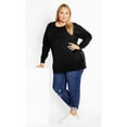 thumbnail image 2 of Avenue Women's Plus Size Jade Longline Zip Top, 2 of 2