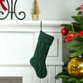 thumbnail image 5 of JeashCHAT Knitted Wool Christmas Stockings 18 Inches Cable Knitted Large Xmas Hanging Stockings Candy Bag Gift Bag Christmas Gifts Decorations for Family Holiday Xmas Party, 5 of 5