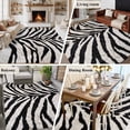 thumbnail image 5 of 5x8 Area Rugs for Living Room, Black White Zebras Non Slip Area Rugs for Kitchen Bedroom Entryway, Vintage Abstract Art Washable Carpet Runner Rug Floor Mats for Bedroom Home Decor, 5 of 8