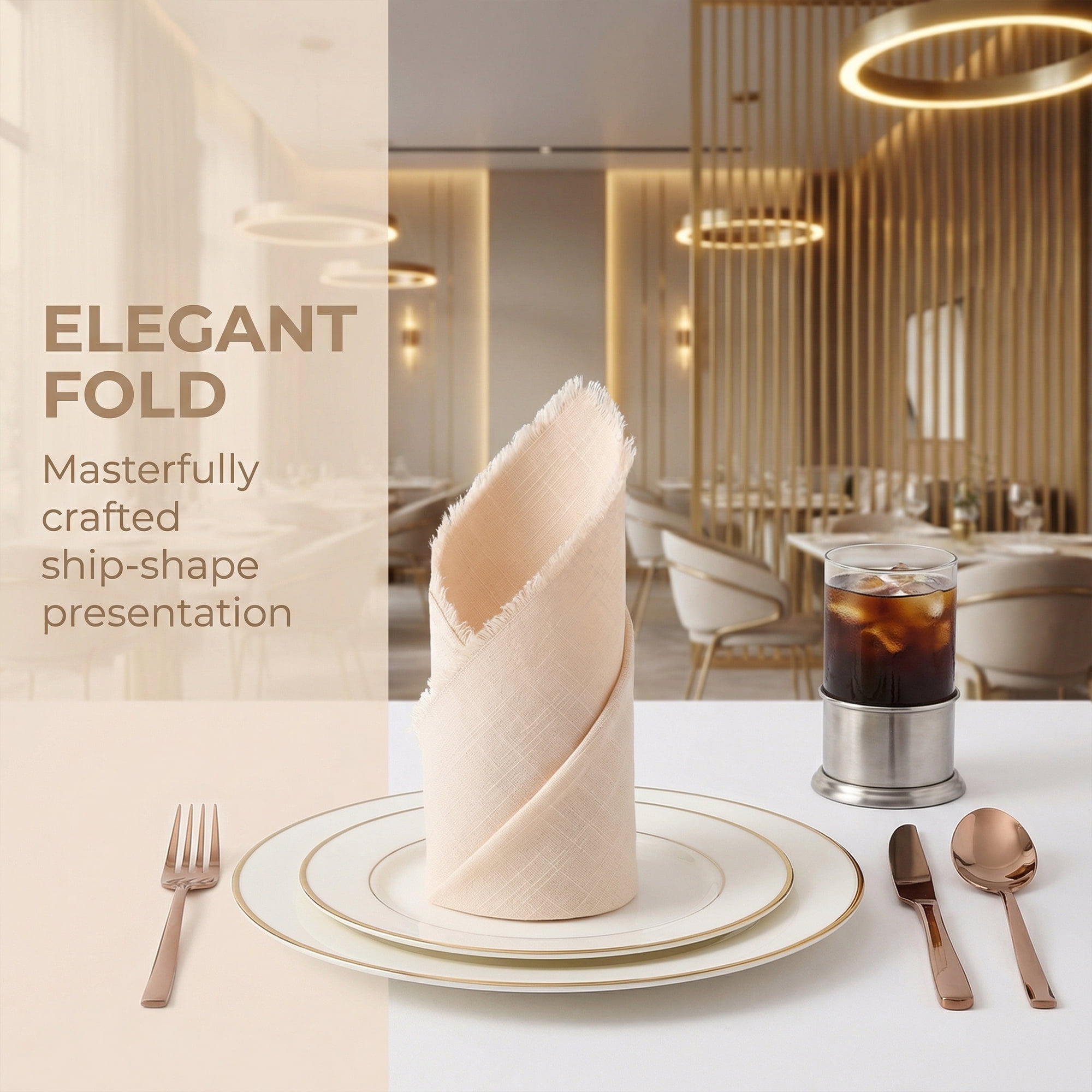 Unique Bargains 12Pcs Washable Cotton Dining Events Cloth Nspkins Light Khaki 17x17inch