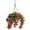 Red, variant on HAHUT 15" Crepe Myrtle Artificial Hanging Baskets, Artificial Hanging Flowers Planters for Patio Garden Porch Deck Spring Summer Decor (Purple)