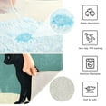 thumbnail image 3 of Yayeee Bath Rugs for Bathroom Floor Set of 2 Non Slip Fluffy Soft Absorbent Mat, Black Cat, 3 of 7