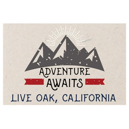 

Live Oak California Souvenir 2x3 Inch Fridge Magnet Adventure Awaits Design
