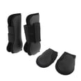 thumbnail image 2 of 2 pares de botas delanteras abiertas, botas de ejercicio para caballos, botas de salto delanteras abiertas para caballos Negro Zulema Envolturas de pierna de caballo, 2 of 8