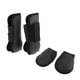 thumbnail image 2 of 2 pares de botas para patas de caballo, protección para patas delanteras y traseras de caballo , tendón ecuestre Negro Cola Envolturas de pierna de caballo, 2 of 8