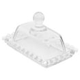 thumbnail image 5 of CYLINDSOME Glass Butter Dish with Lid for Countertop Butter Holder Container Butter Keeper Cake Plate, 5 of 5