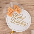 thumbnail image 4 of Oraceous 5 Pcs in 1 Set Cake Topper Delicate Crown Lace Decor Cake Pick for Birthday Party Cupcakes Festival Cake Supplies (White Golden), 4 of 10
