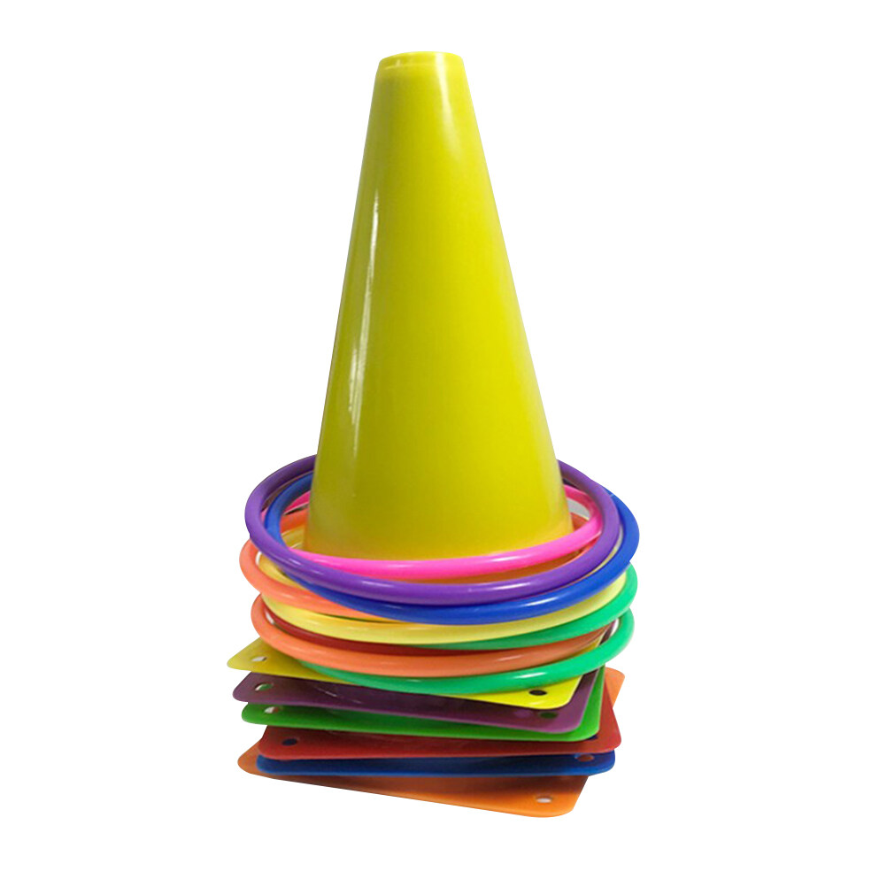 Kids Outdoors Carnival Games Combo Set Cornhole Bean Bags Ring Toss