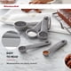 thumbnail image 5 of Juego de cucharas medidoras KitchenAid Universal de 5 piezas, color gris, 5 of 5