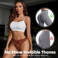thumbnail image 4 of Thongs for Women - fall Maple No Show Seamless Womens Thongs Underwear, Breathable G String Thongs for Women, Ladies Stretch Low Rise Thong Bikini Panties Briefs, 4 of 5