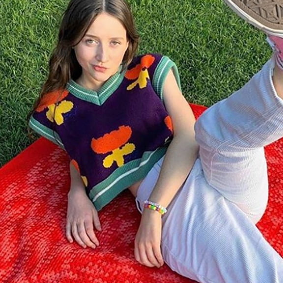 Vedolay Womens Vest Womens Half Zip Sweater Vest Sleeveless Ribbed Knit Collar Pullover Tank Tops,Purple XXL