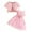 C-4627Pink, variant on TEDOYE Girls Summer Outfits 2PCS Sets Bow Tie Sleeveless Dress With Cardigan Casual Toddler Dresses For Girls Cute And Daily Wear Soft Wear, 7-8 Years