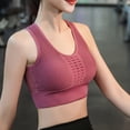 thumbnail image 3 of Sujetador deportivo para mujer, sin costuras, a prueba de golpes, sujetadores de Yoga de malla, sujetador de entrenamiento acolchado extraíble, camisetas sin mangas cortas atléticas de moda, 3 of 8