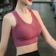 thumbnail image 3 of Sujetador deportivo para mujer, sin costuras, a prueba de golpes, sujetadores de Yoga de malla, sujetador de entrenamiento acolchado extraíble, camisetas sin mangas cortas atléticas de moda, 3 of 8