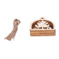 thumbnail image 4 of Juego de adornos colgantes de árbol hueco de boj, artesanía decorativa pequeña para decoración de festivales, 2 uds., 4 of 14