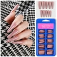 thumbnail image 3 of EARKITY 100pcs Coffin Press on Nails Kit, Long Ballerina Full Cover Fake Nail Acrylic Tips Artificial Fingernails False Manicure, 3 of 3