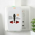 thumbnail image 4 of Universal Au Us Uk Eu Plug Adapter American German Travel Plug Power  2 Usb Port  Converter, 4 of 5