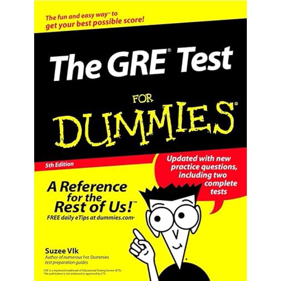Pre-Owned The GRE Test For Dummies (GRE CAT FOR DUMMIES) (Paperback) 0764554735 9780764554735