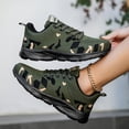 thumbnail image 3 of HEWUQI Women's Barefoot Running Shoes Low Drop Hiking Walking Cushion Footwear Tennis Non Slip Workout Gym Athletic Fashion Sneakers Green Size 10.5, 3 of 6