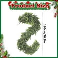 thumbnail image 3 of Real Touch Cedar Garland - Artificial Christmas Garlands Faux Green Cedar Fake Pine Needles Garland for Fireplace,Table, Stairs, Mantle, Window,Indoor Outdoor,Home,Holiday Decor, 3 of 4