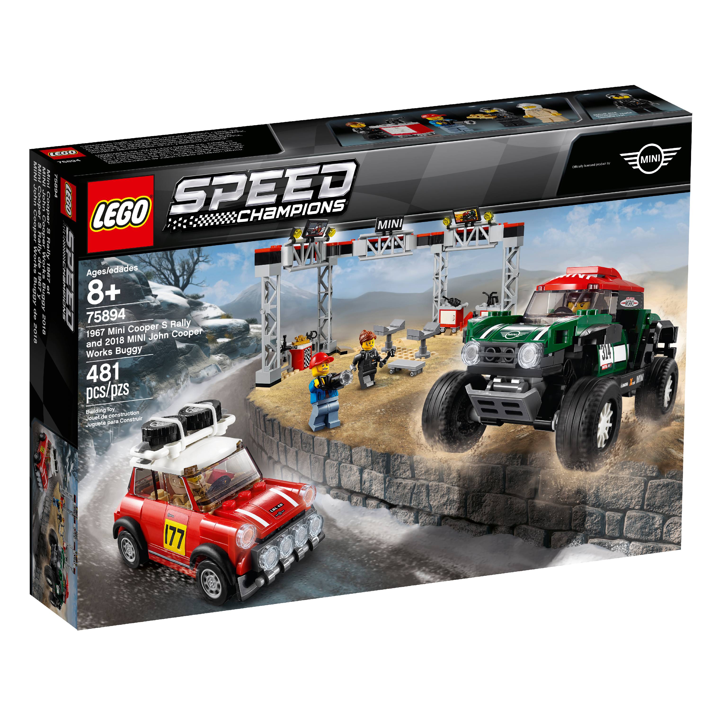 LEGO Speed Champions 1967 Mini Cooper S Rally and 2018 MINI J 75894 - image 4 of 7